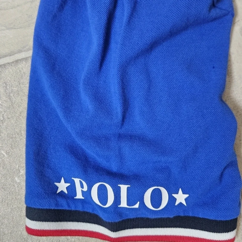 Polo by Ralph Lauren Men's Classic Fit Mesh Blue Polo Shirt Size Large Tall
